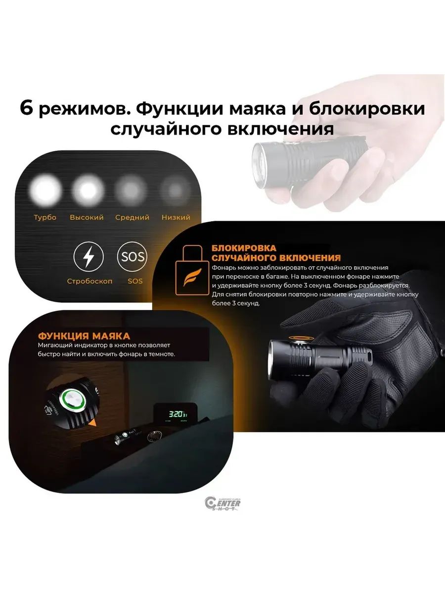 Фонарь FiTorch P25 универсальный компактный (синий) — изображение 17