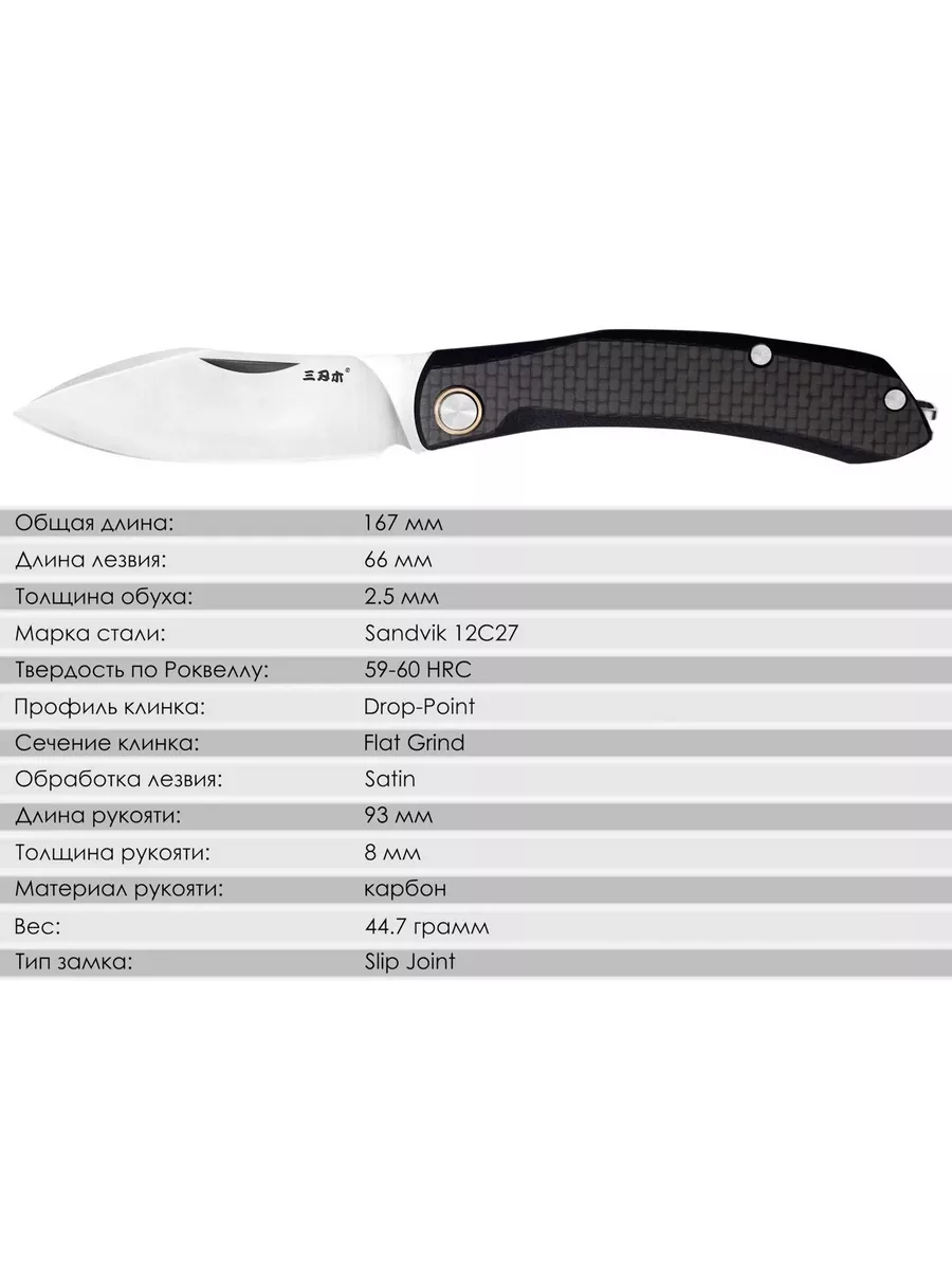 Нож складной SanRenMu 7315 — изображение 7