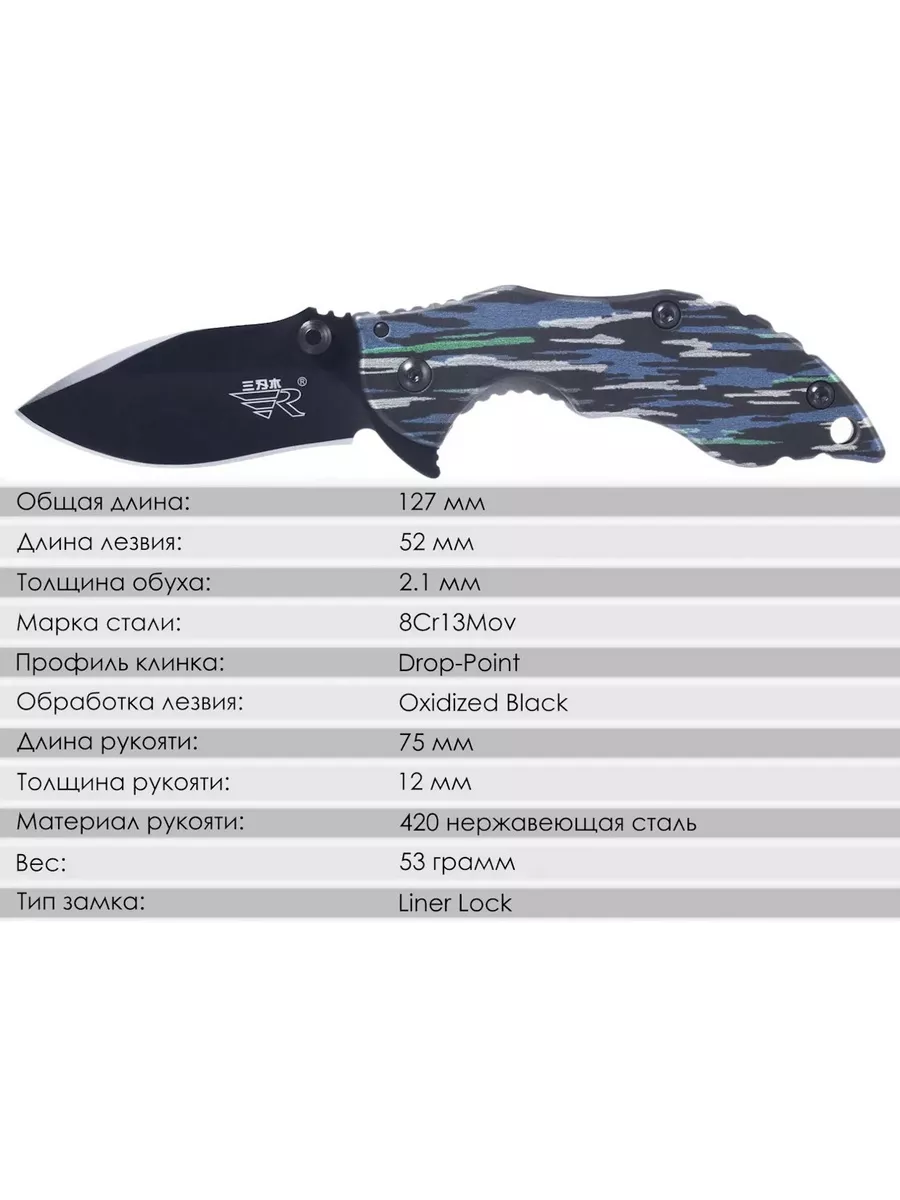 Складной нож SanRenMu 6026LUI-SGI — изображение 8