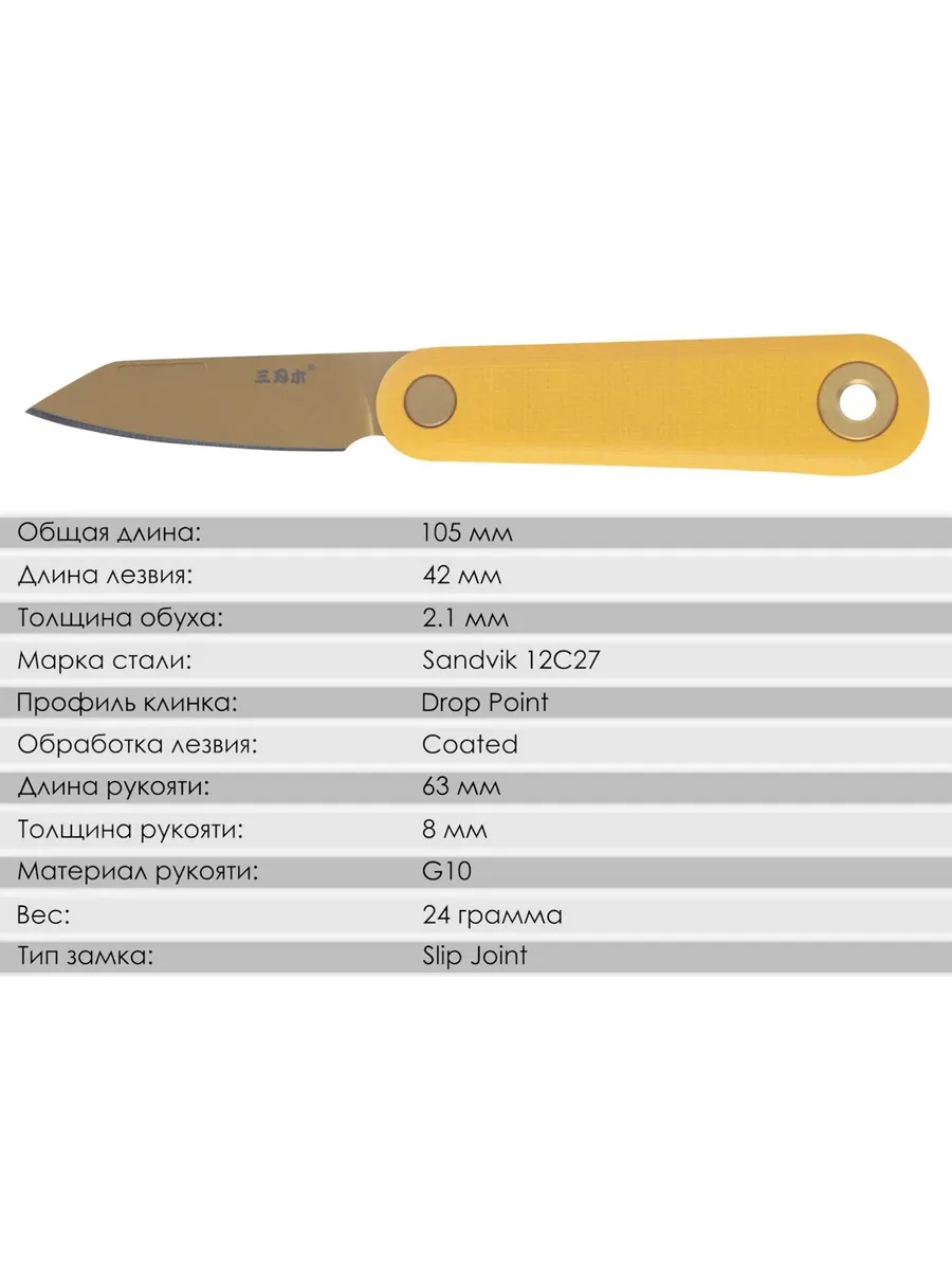 Складной нож SanRenMu 325S-GY — изображение 29