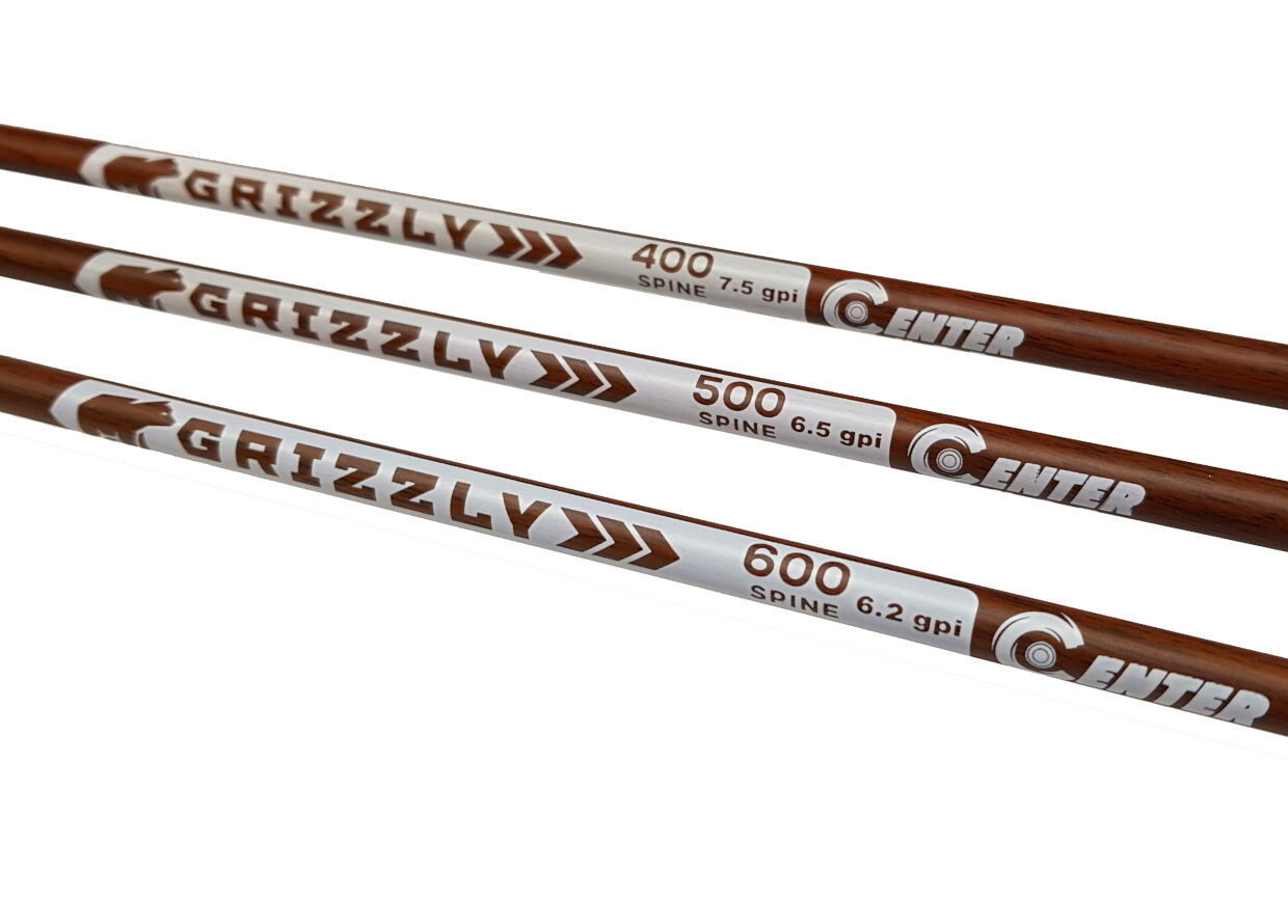 Стрела лучная карбон под дерево Grizzly натуральное оперение — изображение 9