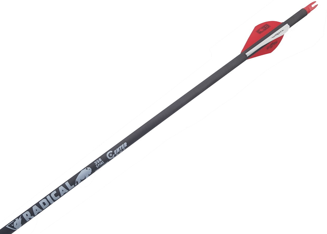 Стрела лучная карбоновая Centershot Radical 350 оперение Blazer 2" (6 шт) — изображение 4