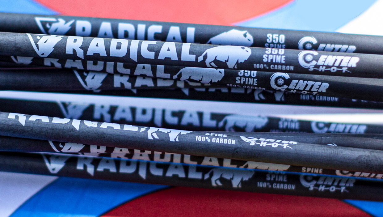 Стрела лучная карбоновая Centershot Radical 350 оперение Blazer 2" (6 шт) — изображение 7
