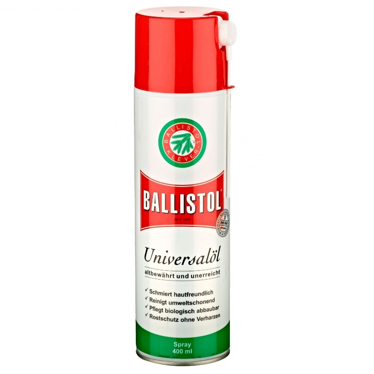 Масло оружейное универсальное (аэрозоль) Ballistol Spray, 400 мл. — изображение 2