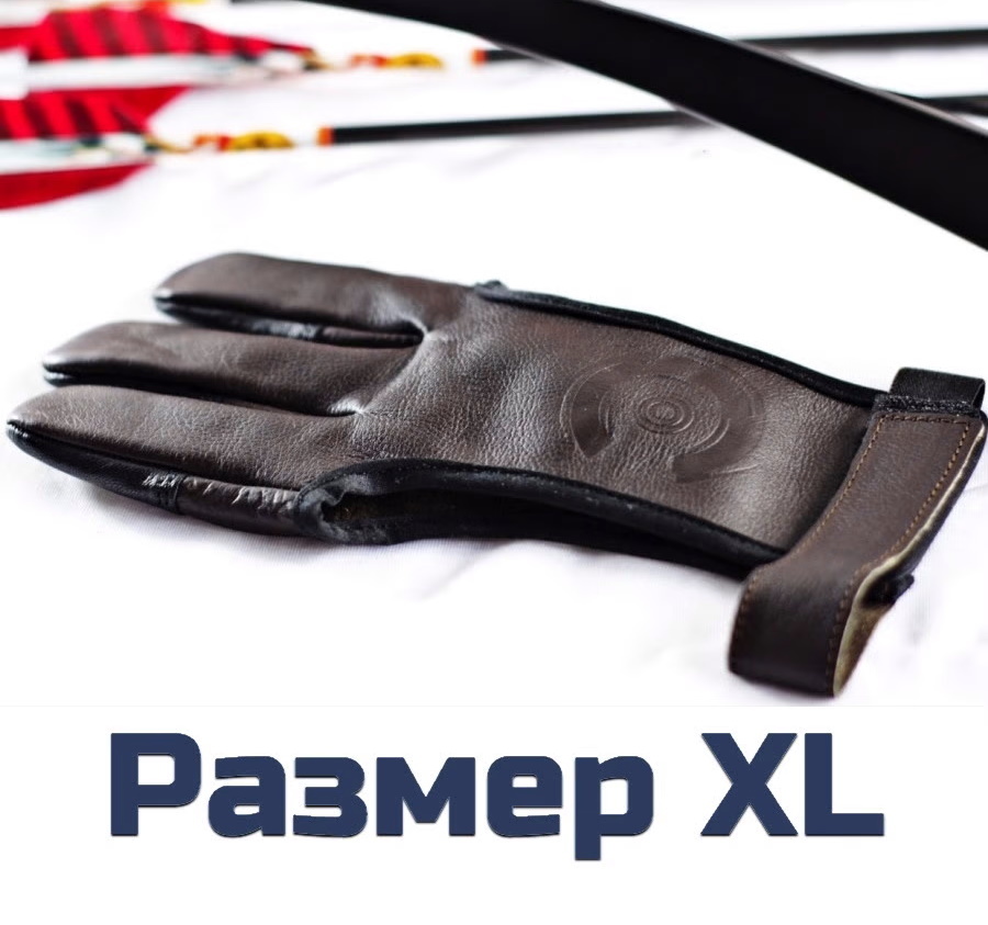 Напальчник традиционный на липучке, кожа, размер XL
