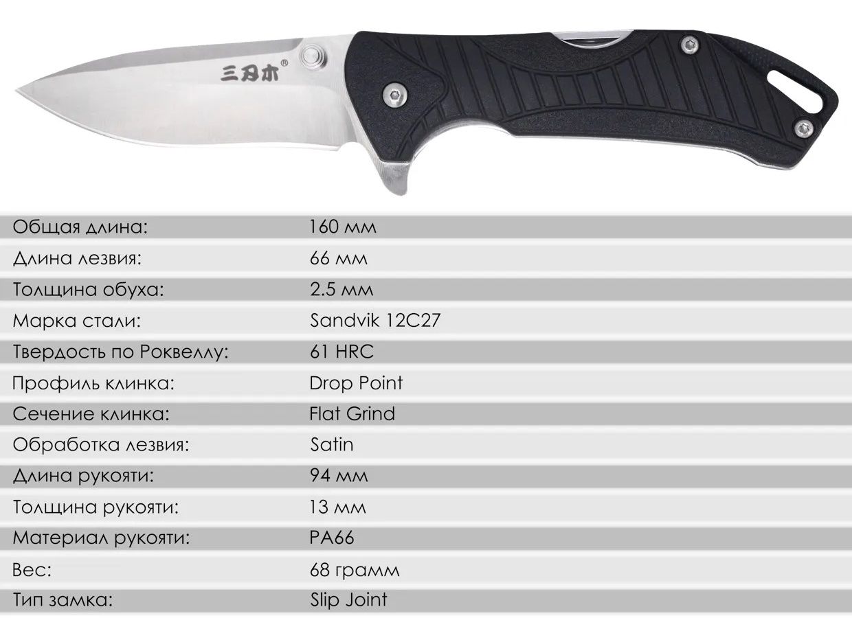 Нож складной SanRenMu 7089SUX-PH-T3 — изображение 2