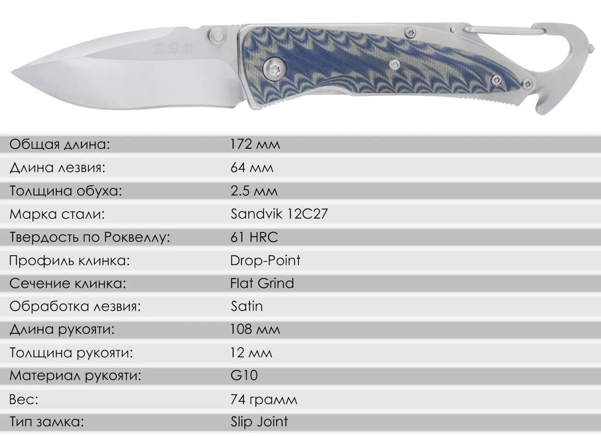 Нож складной SanRenMu 7053MUC-GKV — изображение 2