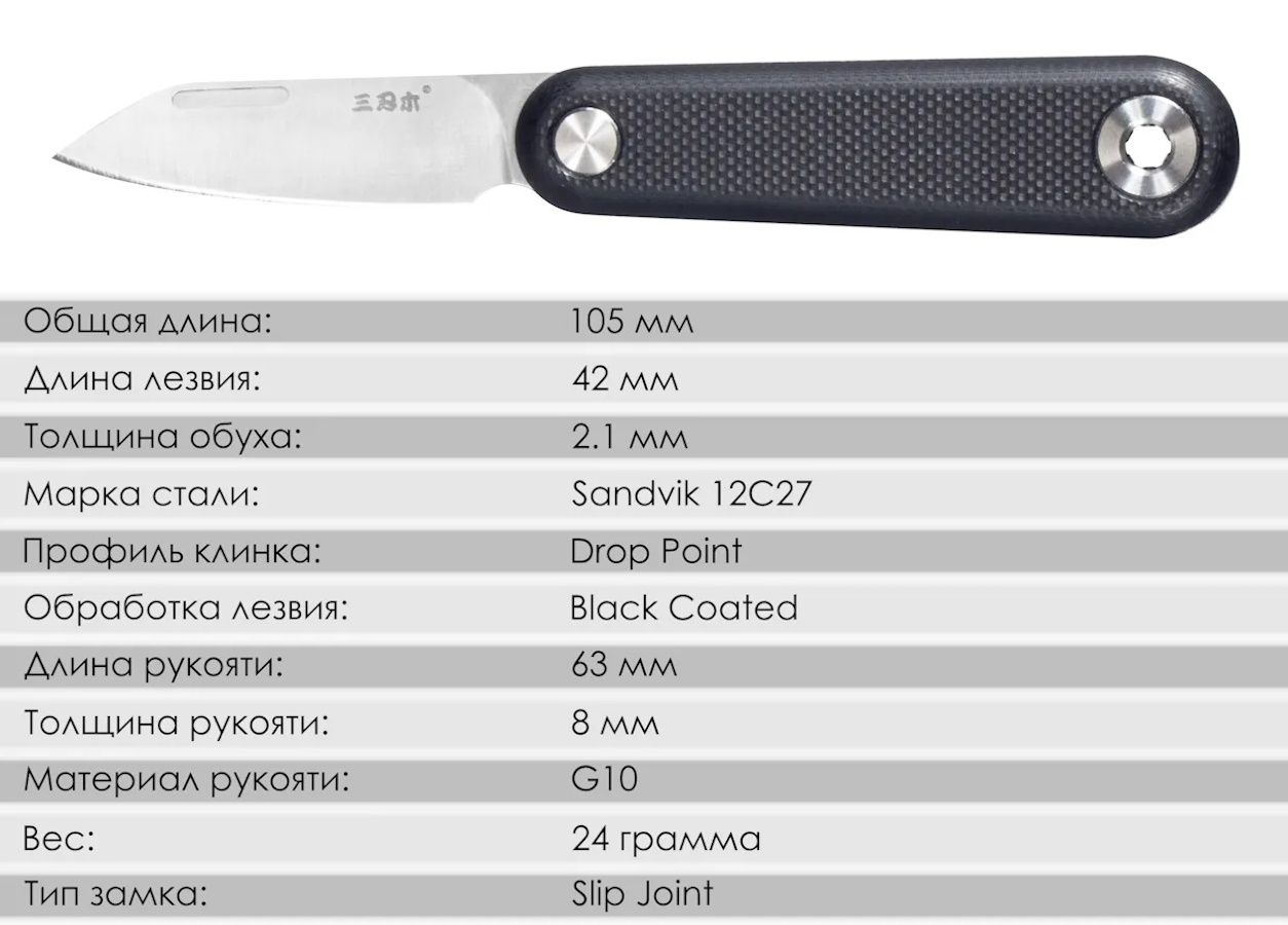 Складной нож SanRenMu 325S-GB — изображение 3