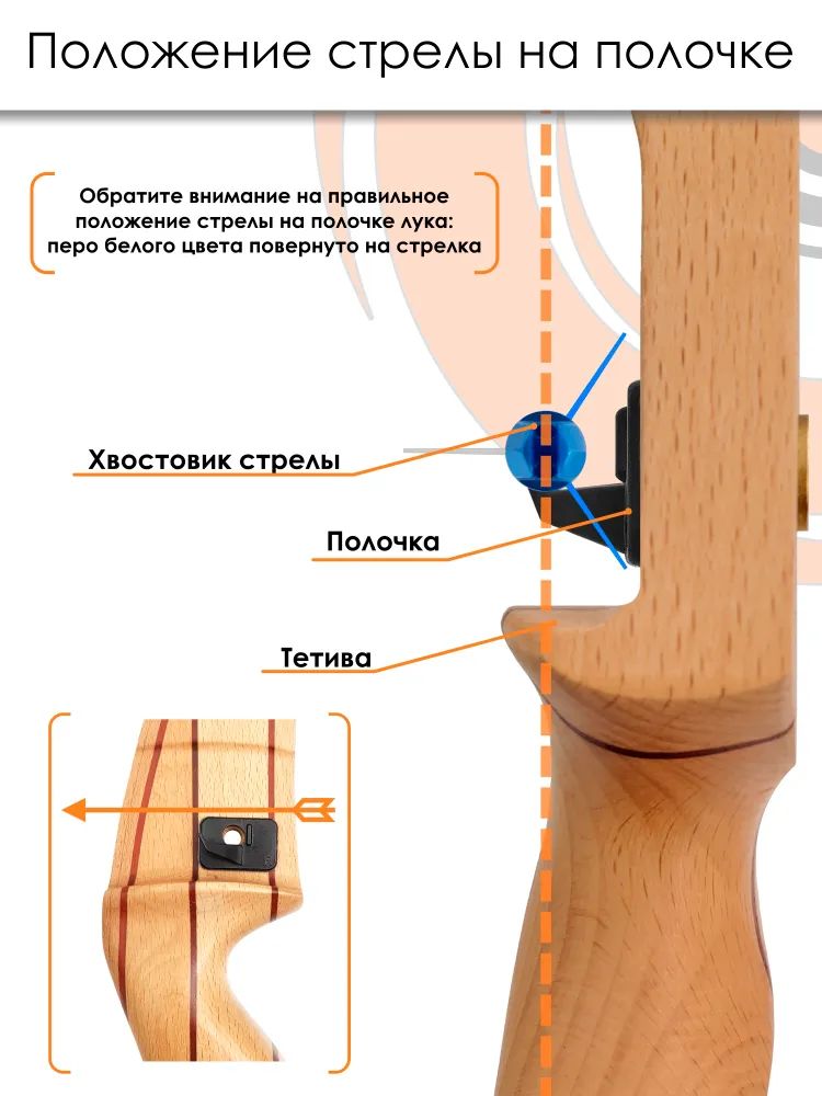 Лук рекурсивный Centershot Classic 68" (черные плечи) 38# — изображение 13