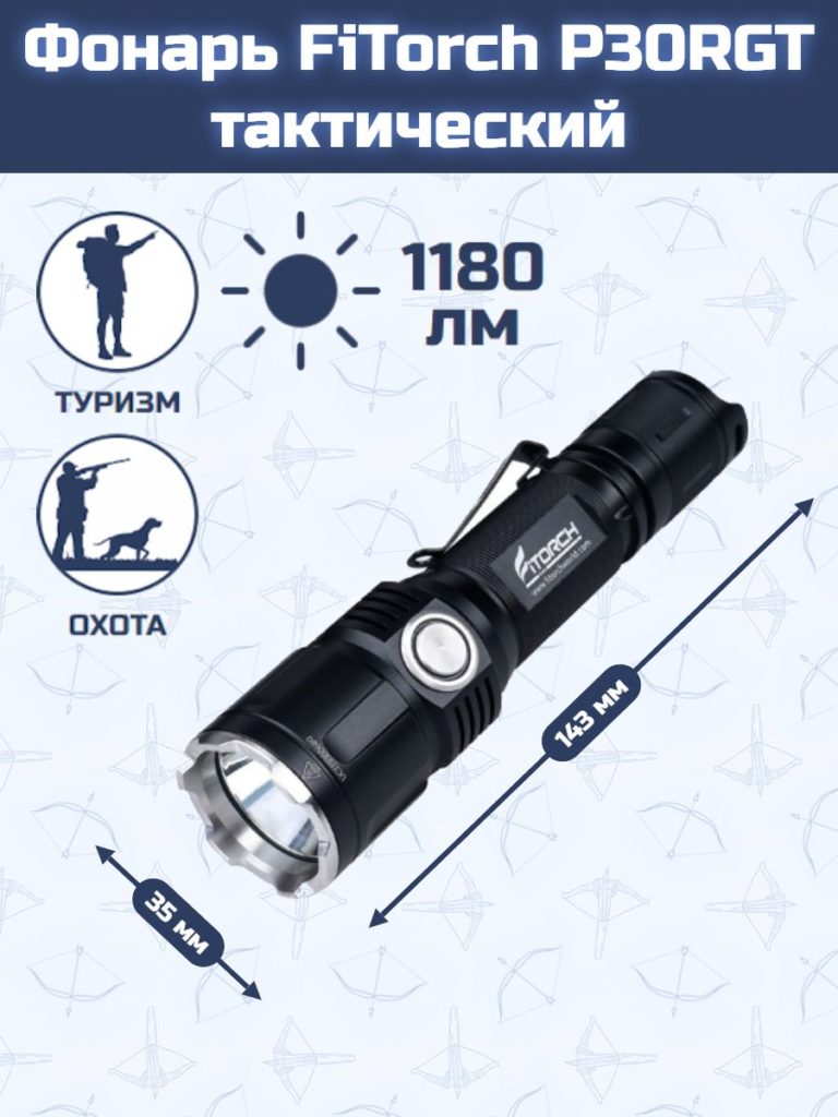Фонарь FiTorch P30RGT тактический