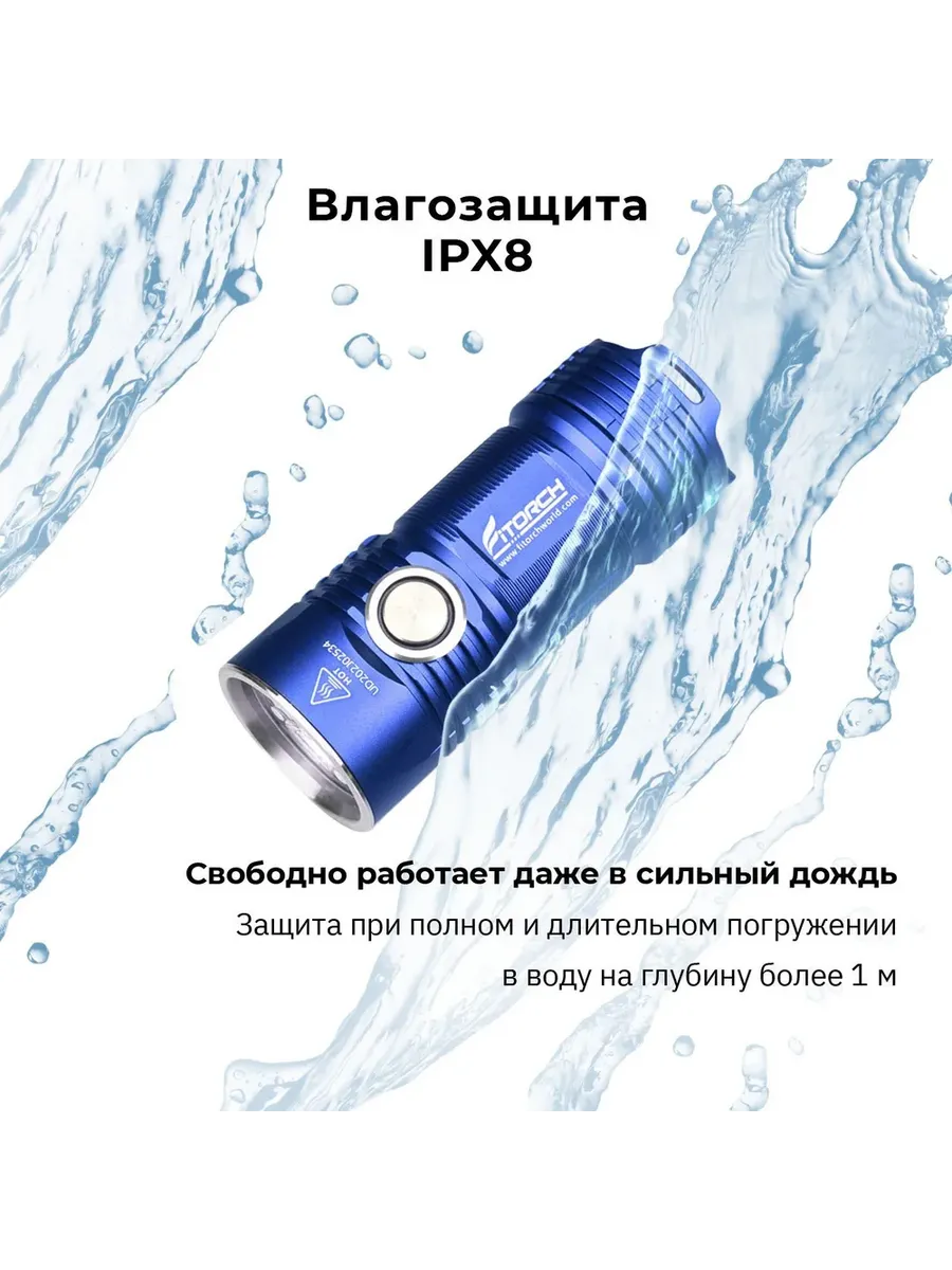 Фонарь FiTorch P25 универсальный компактный (синий) — изображение 29