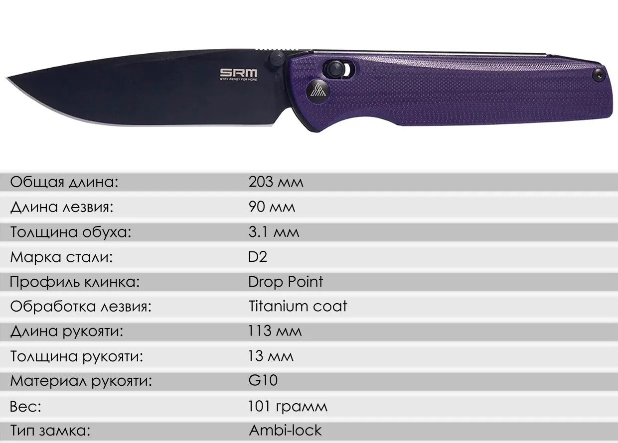 Складной нож SRM 258L-GN — изображение 16