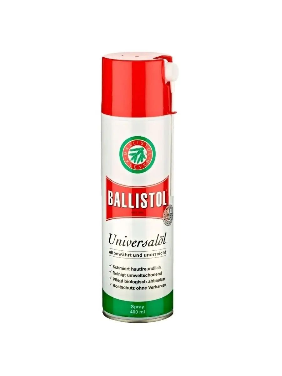 Масло оружейное универсальное (аэрозоль) Ballistol Spray, 400 мл. — изображение 3